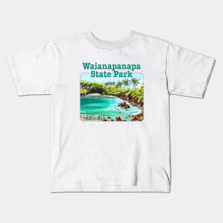 Waianapanapa State Park, Hawaii Kids T-Shirt